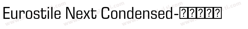 Eurostile Next Condensed字体转换
